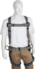 PRO-SAFE 350 Lb Capacity, Size XL, Full Body Construction Safety Harness Polyester, Side D-Ring, Tongue Buckle Leg Strap, Pass-Thru Chest Strap, Gray/Blue PS-HCN-TB2 - 62846654