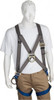 PRO-SAFE 350 Lb Capacity, Size XL, Full Body Cross-Over Safety Harness Polyester, Front D-Ring, Side D-Ring, Pass-Thru Leg Strap, Pass-Thru Chest Strap, Gray/Blue PS-HPT-31 - 62846811