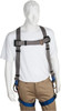PRO-SAFE 350 Lb Capacity, Size XL, Full Body Back D-Ring Safety Harness Polyester, Side D-Ring, Pass-Thru Leg Strap, Pass-Thru Chest Strap, Gray/Blue PS-HPT-21 - 62846845