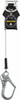 Honeywell Miller 6 ft. Long, 420 Lb Capacity, Galvanized Steel Cable Fall Limiter Steel Locking Rebar Hook Connector, Aluminum Carabiner Connector with Integral Shock Pack MFLEC-4/6FT - 41286998