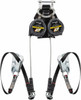 Honeywell Miller 11 ft. Long, 420 Lb Capacity, Galvanized Steel Cable Fall Limiter 3/16" Diam, Locking Snap Hook Connector, Aluminum Carabiner Connector with Integral Shock Pack, Metallic/Black MFLEC-20/11FT - 41287202