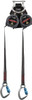 Honeywell Miller 12 ft. Long, 420 Lb Capacity, Spectra Webbing Fall Limiter Aluminum Captive Eye Carabiner Connection, Aluminum Carabiner Connector with Integral Shock Pack, Black MFLEW2-18/12FT - 41773490