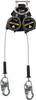 Honeywell Miller 9 ft. Long, 420 Lb Capacity, Galvanized Steel Cable Fall Limiter Steel Locking Snap Hook Connector, Aluminum Carabiner Connector with Integral Shock Pack MFLEC2-3/9FT - 41773581
