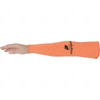 PRO-SAFE Size Universal, Hi-Viz Orange ATA Cut Resistant Sleeve 18" Long Sleeve, Cut Resistance Level A4, Elastic Opening at Both Ends SLA-ULHVCM-18 - 31508831