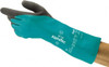 Ansell Size XL (10), 14" Long, 39 mil Thick, Supported, Nitrile Chemical Resistant Gloves Textured Finish, HPPE Lined, Gauntlet Cuff, ANSI Abrasion Level 6, ANSI Cut Level A3, ANSI Puncture Level 3, Green 58-735-10 - 38419917