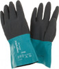 Ansell 13 mil Thick, Chemical Resistant Gloves Teal/Gray 58-530B-10 - 49845704
