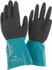 Ansell Size 8, 13 mil Thick, Chemical Resistant Gloves Teal/Gray 58-530B-8 - 49964026