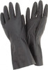 Ansell Size 9, 13" Long, 18 mil Thick, Neoprene Chemical Resistant Gloves Black 29-865-9 - 74393323