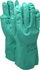 Ansell Size XL (10), 13" Long, 15 mil Thick, Nitrile Chemical Resistant Gloves Textured Finish, Straight Cuff, ANSI Abrasion Level 4, ANSI Cut Level 0, Green, FDA Approved 37-155-10 - 89307268