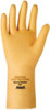 Ansell Size XL (10), 12" Long, 20 mil Thick, Latex Chemical Resistant Gloves Textured Finish, Gauntlet Pinked Cuff, ANSI Abrasion Level 3, ANSI Cut Level 0, Natural, FDA Approved 392-10 - 89307490