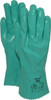Ansell Size L (9), 12" Long, 47 mil Thick, Supported, Nitrile Chemical Resistant Gloves Textured Finish, Cotton Interlock Knit Lined, Gauntlet Cuff, ANSI Abrasion Level 4, ANSI Cut Level 1, Green, FDA Approved 39-122-9 - 89307599