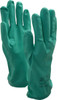 Ansell Size L (9), 13" Long, 15 mil Thick, Supported, Nitrile Chemical Resistant Gloves Textured Finish, Cotton Lined, Straight Cuff, ANSI Abrasion Level 4, ANSI Cut Level 0, Green, FDA Approved 37-175-9 - 89421192