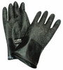 Honeywell North Size XL (10), 11" Long, 16 mil Thick, Butyl Chemical Resistant Gloves Smooth Finish, Rolled Cuff, Black B161/10 - 01904127