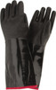 PIP Size L (9), 18" Long, Supported, Neoprene Chemical Resistant Gloves Textured Finish, Foam Lined, Gauntlet Cuff, ANSI Abrasion Level 3, ANSI Cut Level 0, ANSI Puncture Level 1, Black 57-8653R/L - 08402539