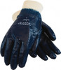 PIP Size S (7), Supported, Nitrile Chemical Resistant Gloves Textured Finish, Cotton Interlock Knit Lined, Knit Wrist Cuff, ANSI Abrasion Level 4, ANSI Cut Level 0, ANSI Puncture Level 1, Blue 56-3171/S - 75666719