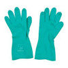 SHOWA Size L (9), 13" Long, 15 mil Thick, Unsupported, Nitrile Chemical Resistant Gloves Textured Finish, Cotton Lined, Gauntlet Cuff, ANSI Abrasion Level 4, ANSI Cut Level 0, ANSI Puncture Level 1, Green, FDA Approved 730-09 - 00255661