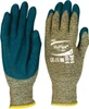 Ansell Size M (8), ANSI Cut Lvl 4, Abrasion Lvl 3, Nitrile Coated Cut Resistant Gloves Palm & Fingers Coated, Kevlar Lining, Knit Wrist, Blue, Paired 11-501-8 - 03954302