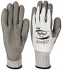 Ansell Size L (9), ANSI Cut Lvl 2, Puncture Lvl 4, Abrasion Lvl 4, Polyurethane Coated HPPE Fiber Cut Resistant Gloves 9" Long, Palm Coated, Knit Wrist, Gray/White, Paired 11-644-9 - 37305463