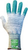 Ansell Size S (7), ANSI Cut Lvl 4, Abrasion Lvl 4, Dyneema Diamond HPPE liner Cut Resistant Gloves 12" Long, Knit Wrist, Gray/Green, Ambidextrous 74-731-7 - 54229190