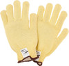Ansell Size L (9), ANSI Cut Lvl 4, Abrasion Lvl 3, Kevlar Cut Resistant Gloves Kevlar Lining, Knit Wrist, Yellow 70-356-9 - 55420418
