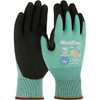 ATG Size S, ANSI Cut Lvl A2, Puncture Lvl 2, Abrasion Lvl 4, Micro-Foam Nitrile Coated Dyneema Diamond Technology Cut Resistant Gloves 8.3" Long, Palm & Fingers Coated, Continuous Knit Cuff, Green/Black, Paired 34-6743/S - 96713995