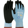 ATG Size S, ANSI Cut Lvl A3, Puncture Lvl 3, Abrasion Lvl 4, Micro-Foam Nitrile Coated Dyneema Diamond Technology Cut Resistant Gloves 8.27" Long, Palm & Fingers Coated, Continuous Knit Cuff, Blue/Black, Paired 44-6745/S - 96714019