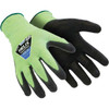 HexArmor Size 2XS (5), ANSI Cut Lvl A9, Polyurethane Coated Cut Resistant Gloves 10" Long, Palm & Fingertips Coated, Coretex Lining, Knit Wrist, Black/Yellow, Paired 2060-XXS (5) - 99497174
