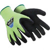 HexArmor Size 3XL (12), ANSI Cut Lvl A8, Rubber Latex Coated Cut Resistant Gloves 10" Long, Palm & Fingertips Coated, Coretex Lining, Knit Wrist, Black/Yellow, Paired 2061-XXXL (12) - 99497323