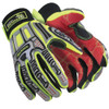 HexArmor Size M (8), ANSI Cut Lvl A6, Puncture Lvl 4, Mechanics Gloves HPPE Lining, Hi-Vis Yellow, Orange, Gray, Paired 2028X-M (8) - 14882906