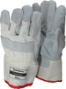 Honeywell Size Universal (9), ANSI Cut Lvl 3, Abrasion Lvl 4, Leather Cut Resistant Gloves Kevlar Lining, Safety Cuff, White/Gray, Paired KV224D - 05831458