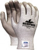 MCR Safety Size XL (10), ANSI Cut Lvl 2, Polyurethane Coated Dyneema Cut Resistant Gloves 9.75" Long, Palm & Fingertips Coated, Dyneema Lining, Knit Wrist, Gray, Paired 9672XL - 55126783
