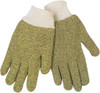MCR Safety Size S (7), ANSI Cut Lvl 2, Cotton/Kevlar Cut Resistant Gloves 10" Long, Knit Wrist, Brown, Paired 9432KM - 67957803
