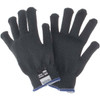 MCR Safety Size M, ANSI Cut Lvl A3, Kevlar Cut Resistant Gloves Knit Wrist, Black, Paired 9370BKM - 94633104