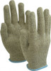 Perfect Fit Size S (7), ANSI Cut Lvl 4, Abrasion Lvl 1, Kevlar Cut Resistant Gloves 9" Long, Knit Wrist, Yellow/Black, Ambidextrous CRT13L - 77150878