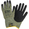 PIP Size M, ANSI Cut Lvl A7, Cut Resistant Gloves Palm & Fingers Coated, Black/Yellow 09-K1600/M - 33411323