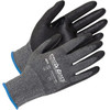 PRO-SAFE Size 2XL (11), ANSI Cut Lvl A5, Abrasion Lvl 4, Micro-Foam Nitrile Coated HPPE Fiber/Stainless Steel Cut Resistant Gloves Palm Coated, Continuous Knit Cuff, Black/Gray, Paired GLA-C555-XXL - 12807434