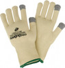 PRO-SAFE Size M (8), ANSI Cut Lvl 4, 13-Guage Knit Cut Resistant Gloves 9.25" Long, Yellow/Gray, Paired GLA-C1T-M - 36020279