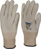SHOWA Size L (9), ANSI Cut Lvl 2, Puncture Lvl 2, Abrasion Lvl 6, Polyurethane Coated Cut Resistant Gloves Palm Coated, HPPE Lining, Knit Wrist, White, Paired 540-L - 06638001