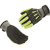 Tilsatec Size S (7), ANSI Cut Lvl A5, Puncture Lvl 5, Abrasion Lvl 4, Micro-Foam Nitrile Coated Cut & Puncture Resistant Gloves Palm & Fingertips Coated, Hook & Loop Cuff, Black/Gray, Paired TTP091SNFKG070 - 11917622