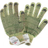 Whizard 12 Pairs Size L, ANSI Cut Lvl A6, Cut Resistant Gloves Palm & Fingertips Coated, Yellow/Green 1881L - 93505428