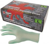 MCR Safety Size XL, 6-1/2 mil, Industrial Grade, Powdered Vinyl Disposable Gloves 9-1/2" Long, Green, Smooth Rolled Cuffs, FDA Approved, Ambidextrous 5025XL - 43815141