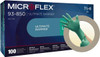 MICROFLEX Size XS, 4.7 mil, Industrial Grade, Powder Free Nitrile Disposable Gloves 9-1/2" Long, Teal, Textured Beaded Rolled Cuffs, Static Dissipative, Ambidextrous 93-850-6 - 38398574