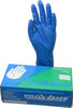 PRO-SAFE Size L, 13 mil, Industrial Grade, Powdered Latex Disposable Gloves 12" Long, Blue, Textured 62-327PS/L - 70347273