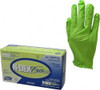 SHOWA Size XL, 4 mil, Food Grade, Powder Free Nitrile Disposable Gloves 9-1/2" Long, Green, Textured, Rolled Cuffs, FDA Approved, Static Dissipative, Ambidextrous 7705PFTXL - 09869546