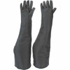 PRO-SAFE Size L Aramid Lined Silicone Heat Resistant Glove 500°F Max, Gauntlet Cuff, 27" OAL, Black, Paired 202-1027/L - 63557177