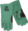 Steiner Size L Cowhide Welding Glove Use for General Welding, Gauntlet Cuff, 13" OAL, Green, Paired 023NT-L - 09131202