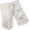 Steiner Size L Cotton Lined Cowhide Welding Glove Use for General Welding, Gauntlet Cuff, 13-1/2" OAL, Gray, Paired 02209-L - 55306286