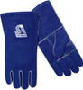 Steiner Size L (11) Cotton/Foam Lined Cowhide Welding Glove Use for Stick/Arc Welding, Gauntlet Cuff, Wing Thumb, 13" OAL, Blue, Paired 02509F-L - 62870266