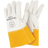 Tillman Welding/Heat Protective Glove 4" NATRL/TAN MED 1/PR COWHIDE MIG WELDING GLV 1350M - 92374362