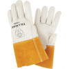 Tillman Welding/Heat Protective Glove 4" NATRL/TAN SML 1/PR COWHIDE MIG WELDING GLV 1350S - 92374396